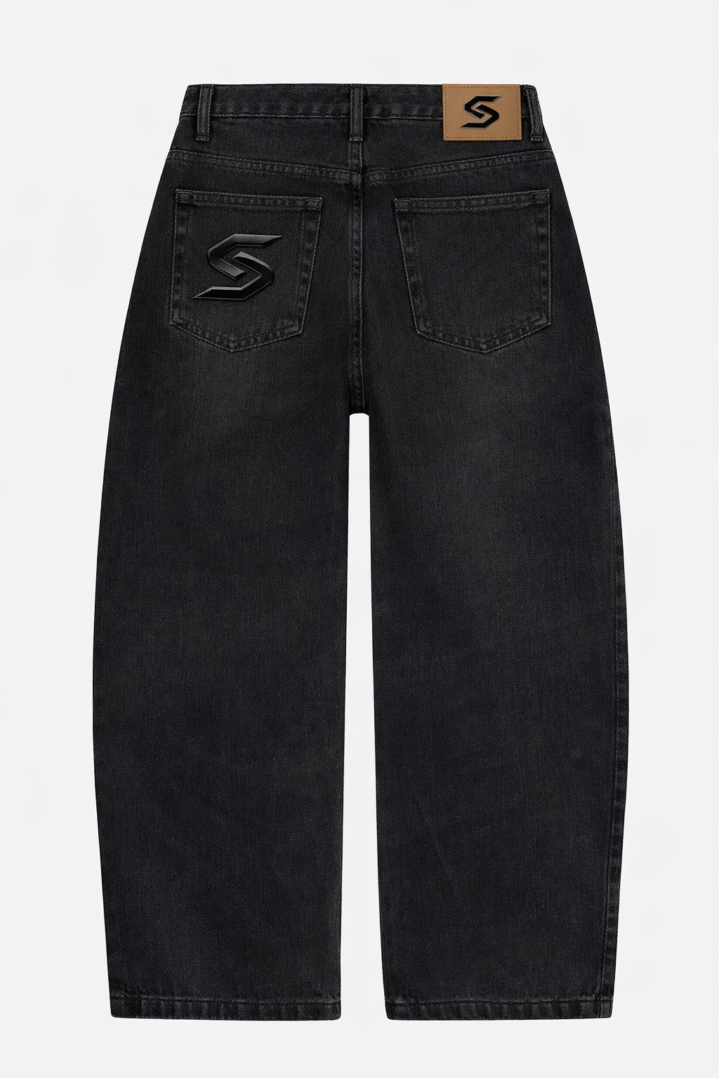 STRIVE Claw Denim — back with S emblem patch
